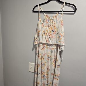 LC Lauren Conrad Floral Maxi Dress - White and Pink